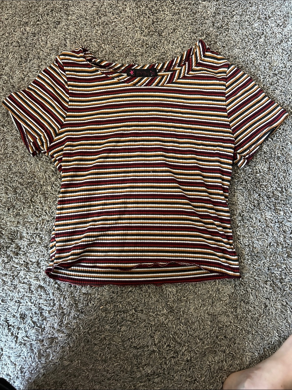 Vintage y2k myth stripped shirt from the 1990s